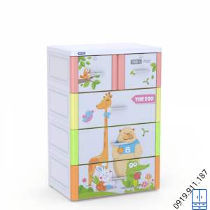 Tủ nhựa Tabi L 4 tầng - Vườn thú