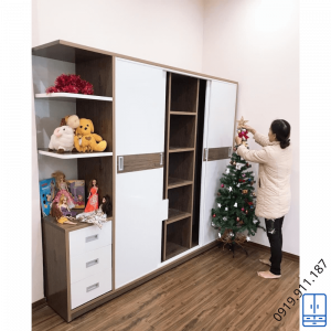 Tủ quần áo cánh lùa thực tế