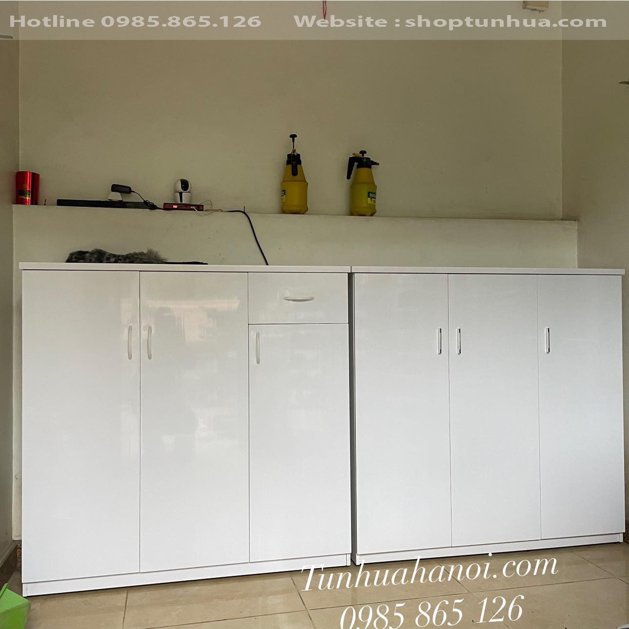 Tủ đựng giày bằng nhựa khung vân sòi mặt trăng