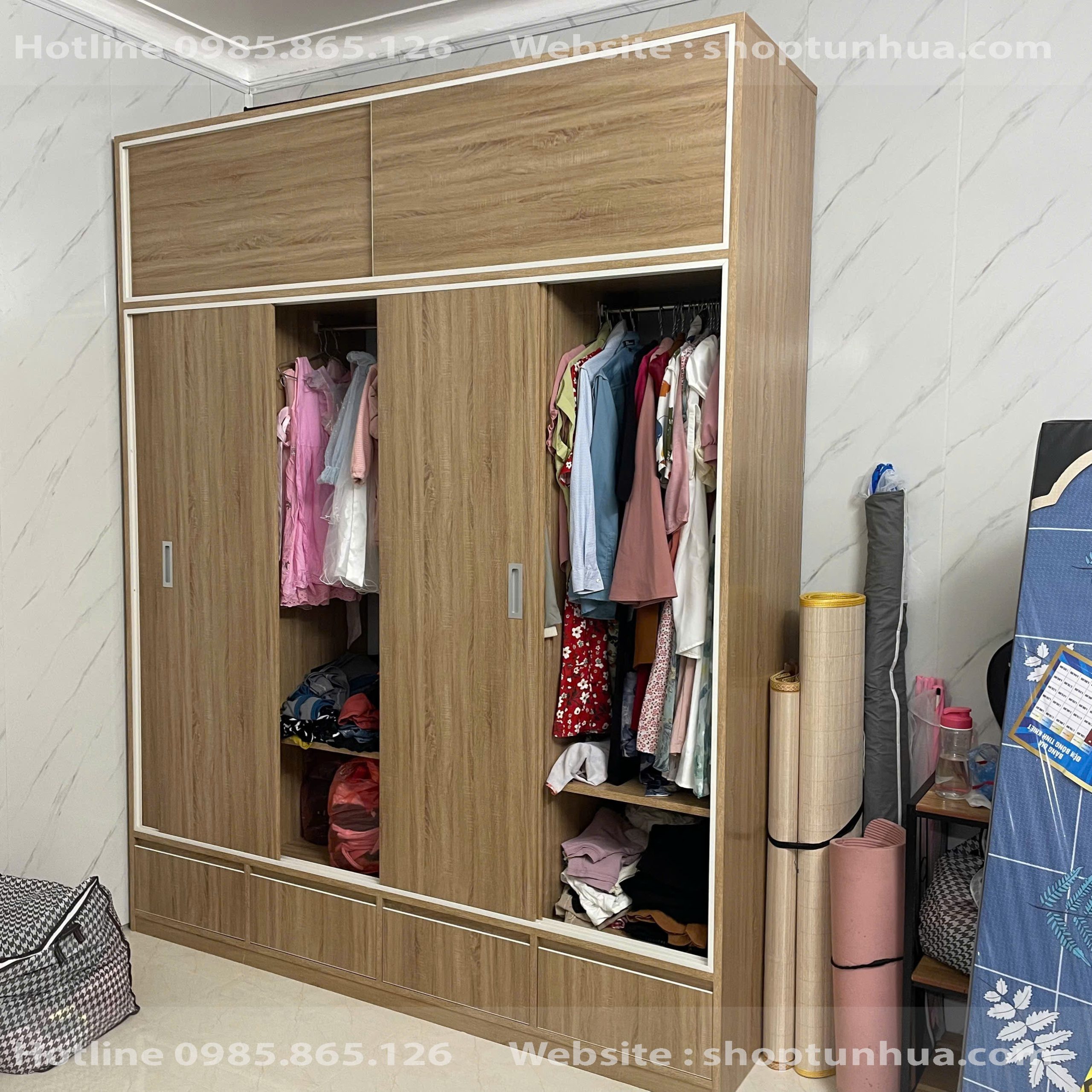 shop tủ nhựa tủ cánh lùa vân gỗ