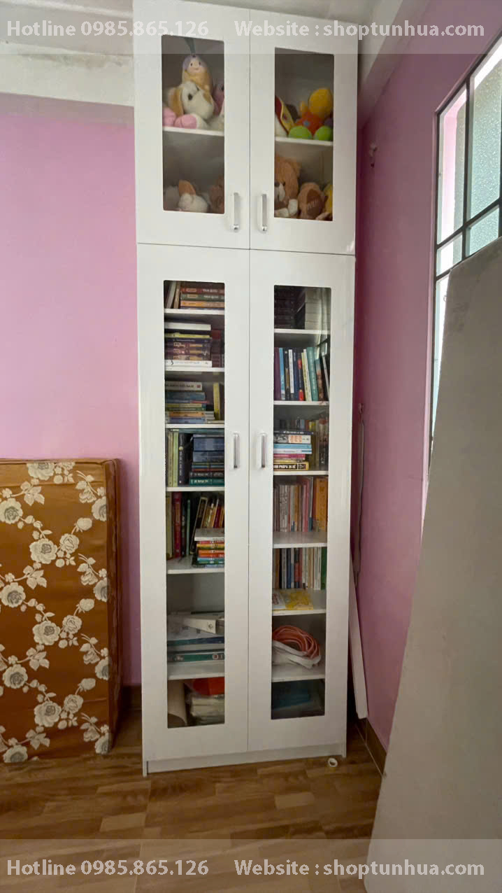 tủ 2 cánh 2 khoang để sách